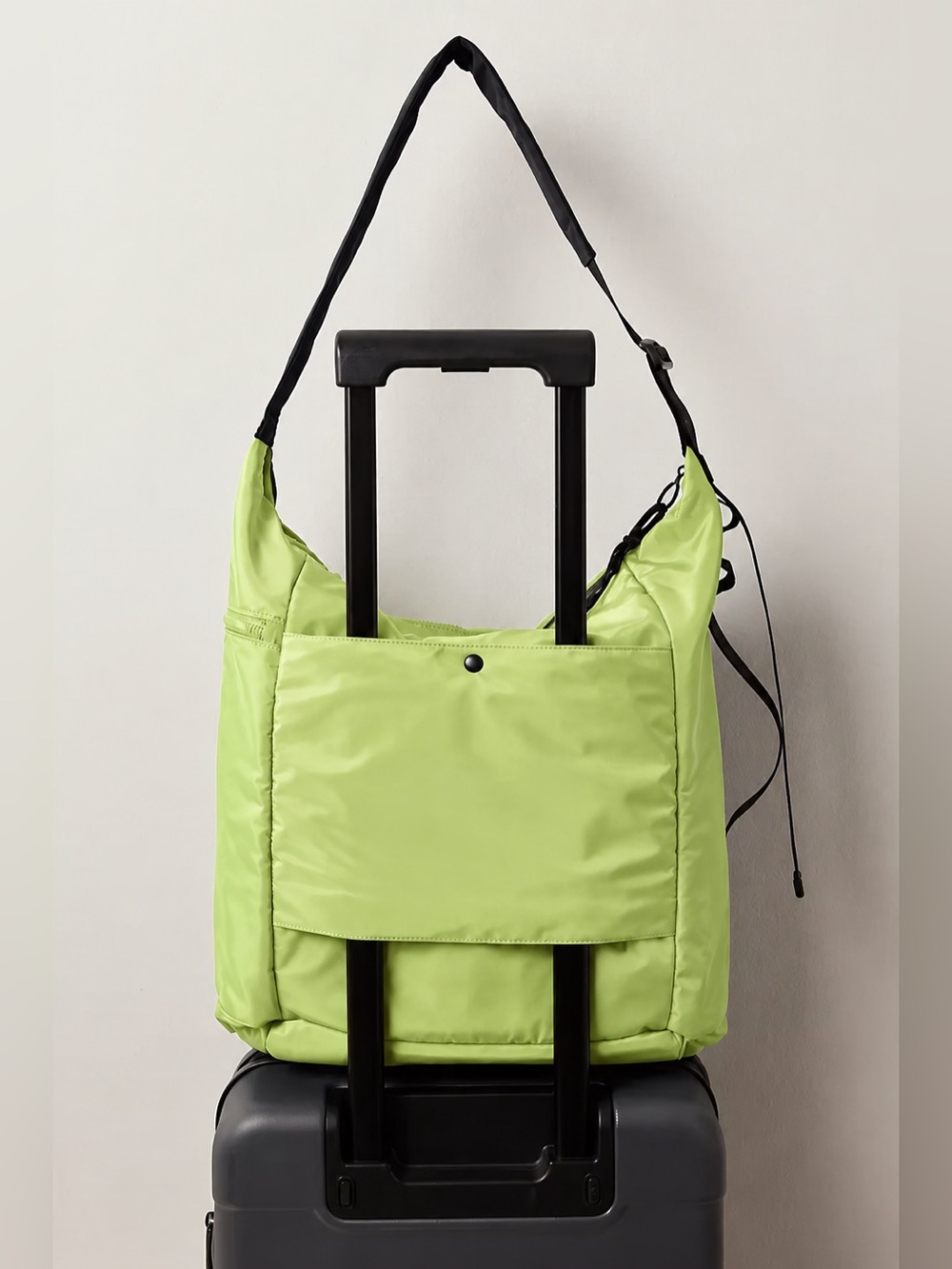 Free People Movement No Time Zone Carry All Tote Whipped Lime NWT